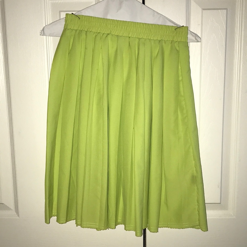 Anthropologie small bright yellow skirt